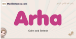 Arha muslim girls name and meaning, islamic girls name Arha