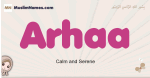 Arhaa muslim girls name and meaning, islamic girls name Arhaa
