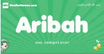 Aribah arabic girl name and meaning, quranic girls name Aribah