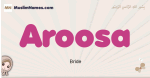 Aroosa muslim girls name and meaning, islamic girls name Aroosa