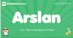 Arslan arabic boys name and meaning, quranic boys name Arslan