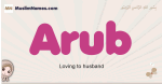Arub muslim girls name and meaning, islamic girls name Arub