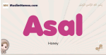 Asal muslim girls name and meaning, islamic girls name Asal