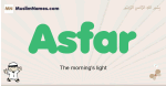 Asfar muslim boys name and meaning, islamic boys name Asfar