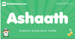 Ashaath arabic boys name and meaning, quranic boys name Ashaath