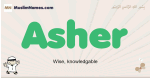 Asher muslim boys name and meaning, islamic boys name Asher