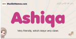 Ashiqa muslim girls name and meaning, islamic girls name Ashiqa