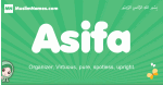 Asifa arabic girl name and meaning, quranic girls name Asifa