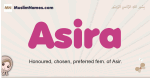 Asira muslim girls name and meaning, islamic girls name Asira