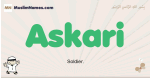 Askari muslim boys name and meaning, islamic boys name Askari