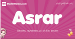 Asrar arabic girls name and meaning, quranic girls name Asrar