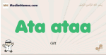 Ata-ataa muslim boys name and meaning, islamic boys name Ata-ataa