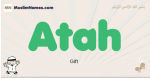 Atah muslim boys name and meaning, islamic boys name Atah