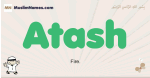 Atash muslim boys name and meaning, islamic boys name Atash