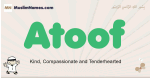 Atoof muslim boys name and meaning, islamic boys name Atoof