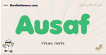 Ausaf muslim boys name and meaning, islamic boys name Ausaf