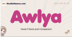 Awlya muslim girls name and meaning, islamic girls name Awlya