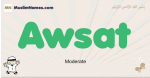 Awsat muslim boys name and meaning, islamic boys name Awsat