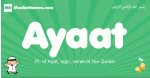 Ayaat arabic boys name and meaning, quranic boys name Ayaat