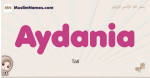 Aydania muslim girls name and meaning, islamic girls name Aydania