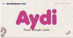 Aydi muslim girls name and meaning, islamic girls name Aydi