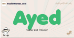 Ayed muslim boys name and meaning, islamic boys name Ayed
