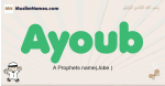 Ayoub muslim boys name and meaning, islamic boys name Ayoub