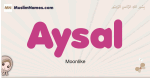Aysal muslim girls name and meaning, islamic girls name Aysal