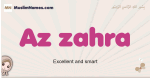 Az-zahra muslim girls name and meaning, islamic girls name Az-zahra