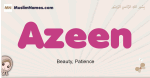 Azeen muslim girls name and meaning, islamic girls name Azeen