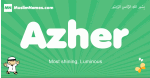 Azher arabic boys name and meaning, quranic boys name Azher
