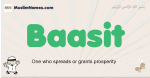 Baasit muslim boys name and meaning, islamic boys name Baasit