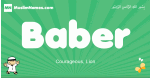 Baber arabic boys name and meaning, quranic boys name Baber