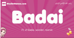 Badai arabic girls name and meaning, muslim girl name Badai