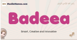 Badeea muslim girls name and meaning, islamic girls name Badeea
