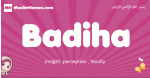 Badiha arabic girls name and meaning, muslim girl name Badiha