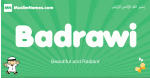 Badrawi arabic boys name and meaning, quranic boys name Badrawi