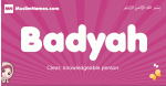 Badyah arabic girls name and meaning, muslim girl name Badyah