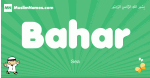 Bahar arabic boys name and meaning, quranic boys name Bahar