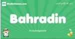 Bahradin arabic boys name and meaning, quranic boys name Bahradin