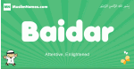 Baidar arabic boys name and meaning, quranic boys name Baidar