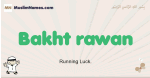 Bakht-rawan muslim boys name and meaning, islamic boys name Bakht-rawan