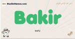 Bakir muslim boys name and meaning, islamic boys name Bakir