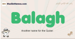 Balagh muslim boys name and meaning, islamic boys name Balagh