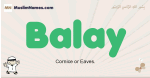 Balay muslim boys name and meaning, islamic boys name Balay