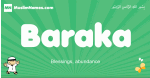 Baraka arabic boys name and meaning, quranic boys name Baraka