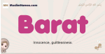 Barat muslim girls name and meaning, islamic girls name Barat