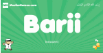 Barii arabic boys name and meaning, quranic boys name Barii