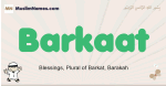 Barkaat muslim boys name and meaning, islamic boys name Barkaat