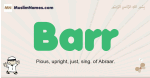 Barr muslim boys name and meaning, islamic boys name Barr